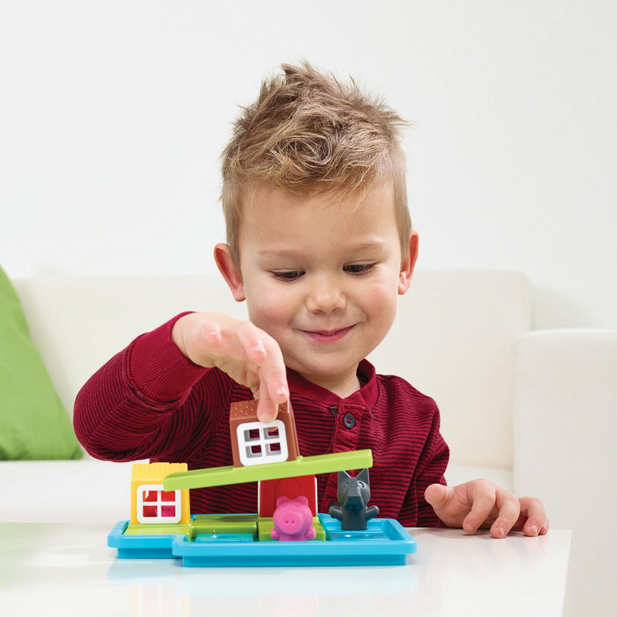 SmartGames 023 Three Little Piggies Deluxe Preschool Board Game Mainan Edukasi Anak Dewasa Travel Size Smart Games