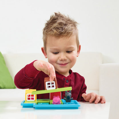 SmartGames 023 Three Little Piggies Deluxe Preschool Board Game Mainan Edukasi Anak Dewasa Travel Size Smart Games