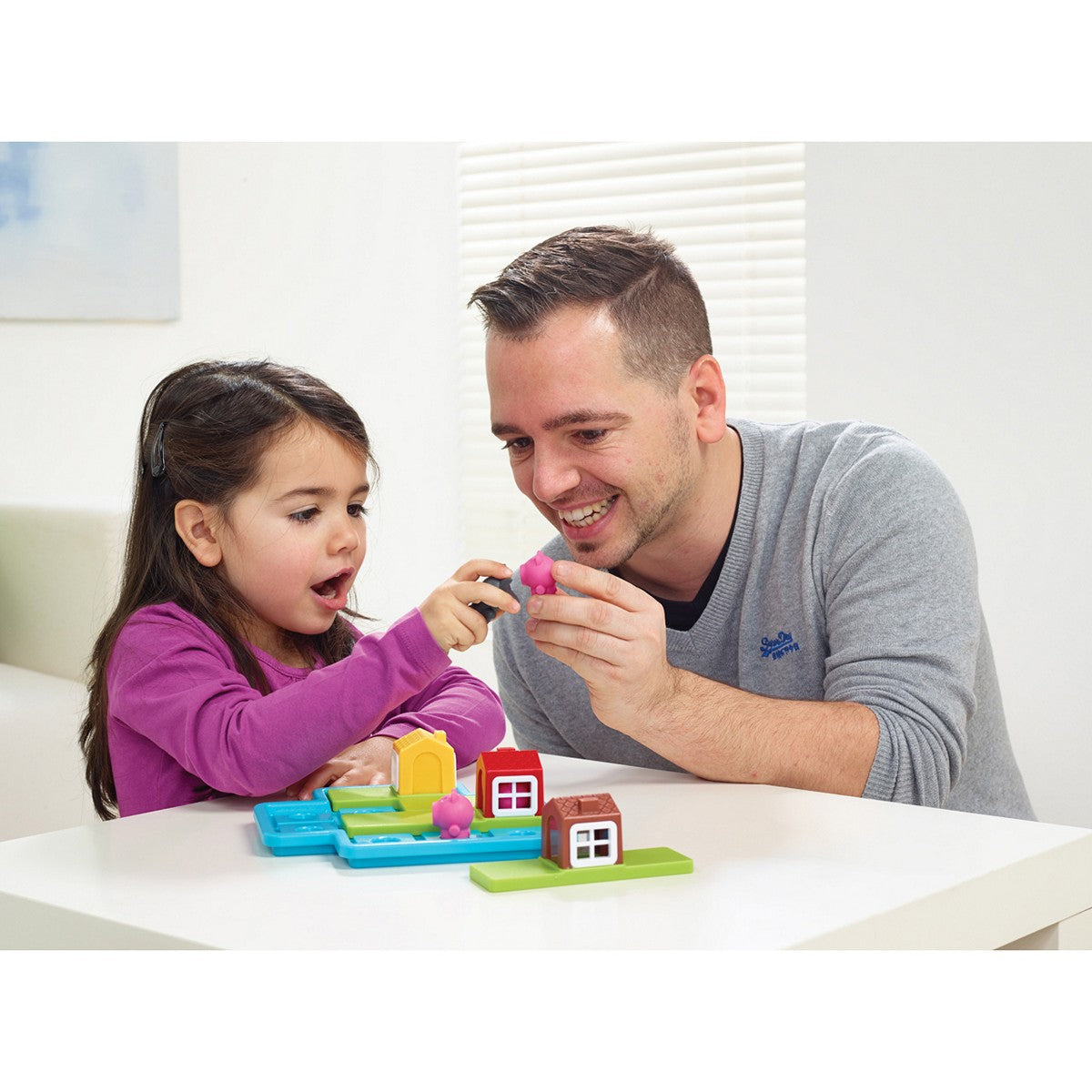 SmartGames 023 Three Little Piggies Deluxe Preschool Board Game Mainan Edukasi Anak Dewasa Travel Size Smart Games