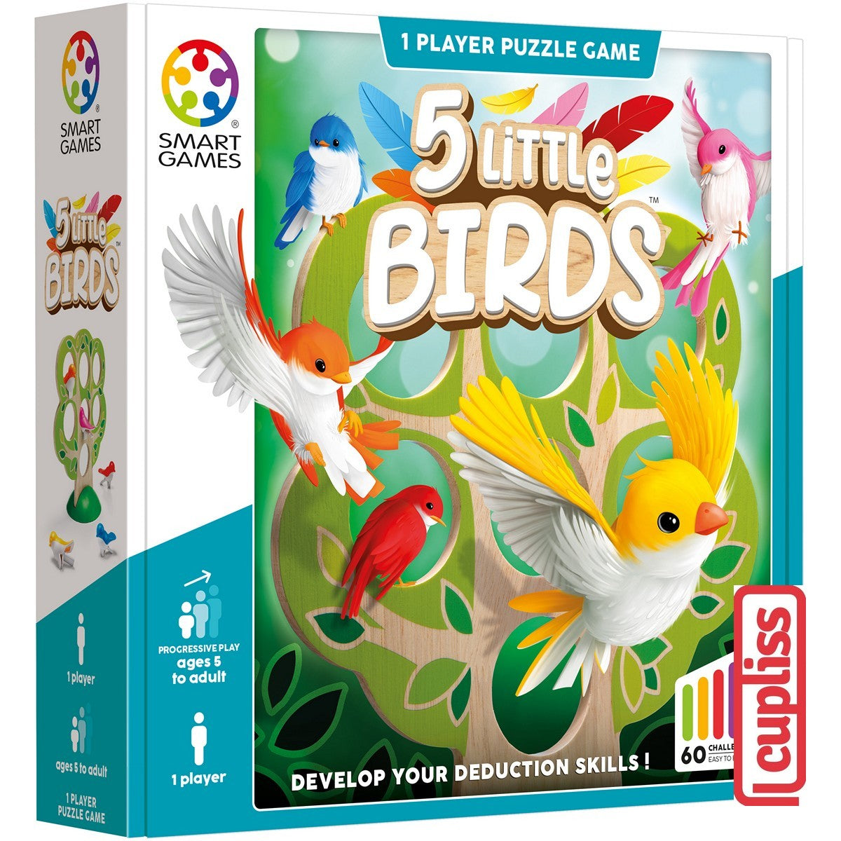 SmartGames 039 5 Little Birds Classic Board Game Mainan Edukasi Anak Dewasa Travel Size Smart Games
