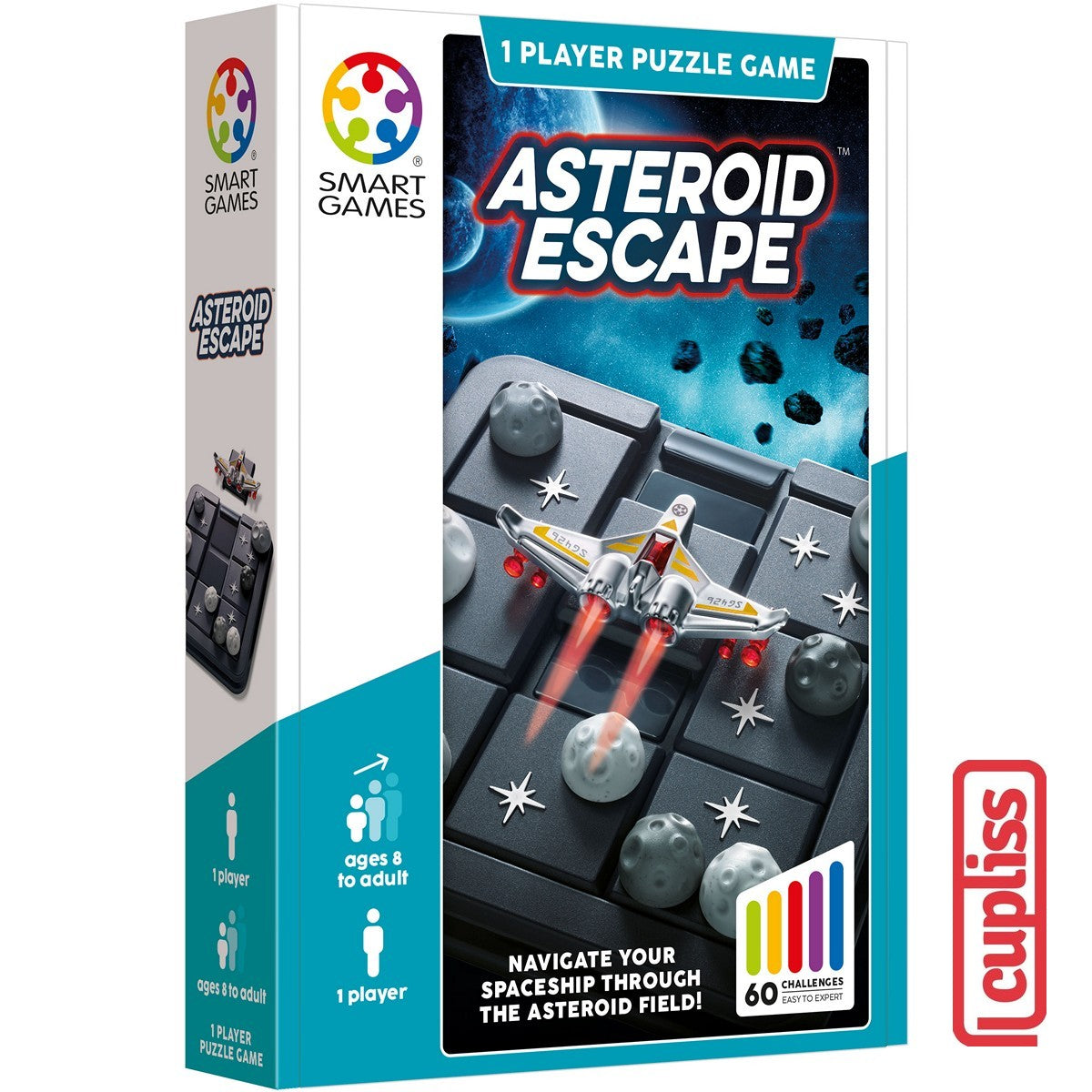SmartGames 426 Asteroid Escape Compact Board Game Mainan Edukasi Anak Dewasa Travel Size Smart Games