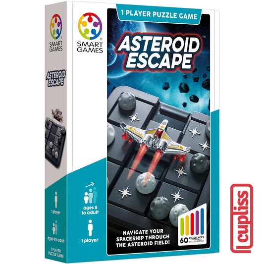 SmartGames 426 Asteroid Escape Compact Board Game Mainan Edukasi Anak Dewasa Travel Size Smart Games