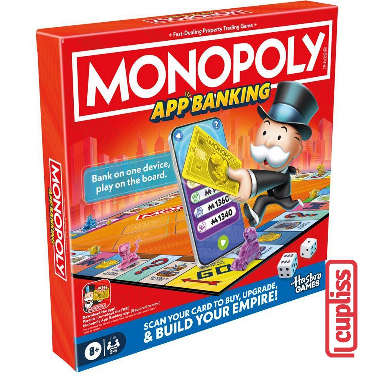 Hasbro Board Game G1424 Monopoly App Banking