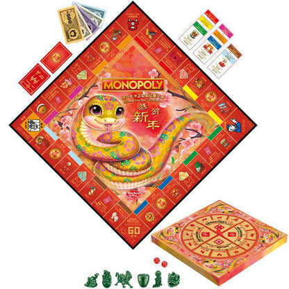Hasbro Board Game G1735 Monopoly Lunar New Year Chinese Refresh Snake