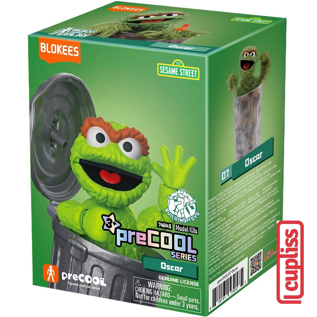 BLOKEES 74843 Figure Sesame Street Precool 07 Oscar