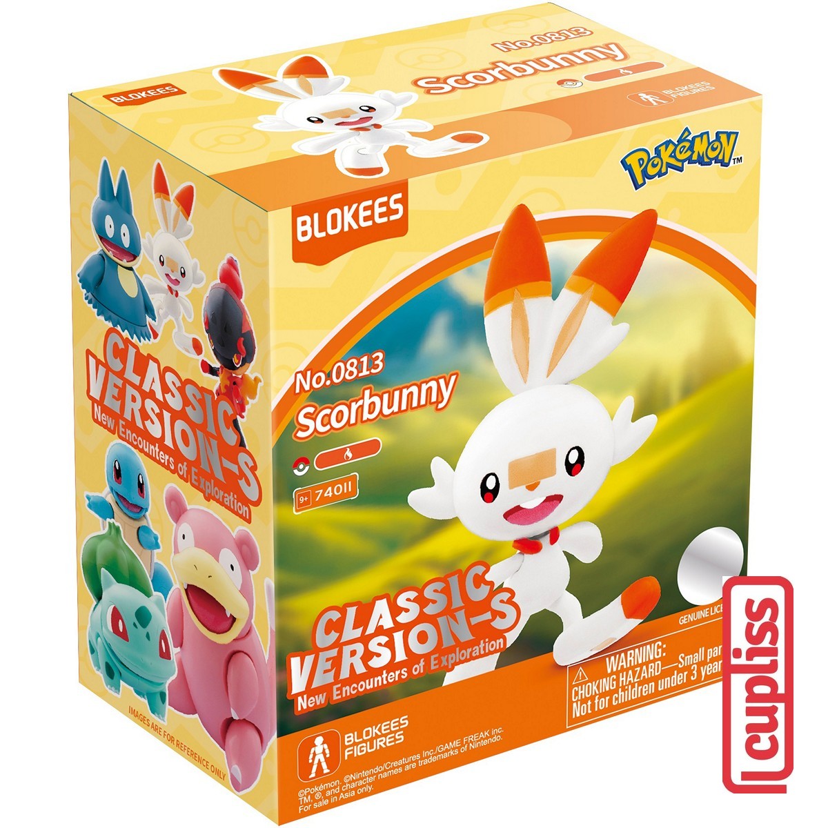 BLOKEES 74011 Figure Pokemon Scorbunny Classic Edition CV-S