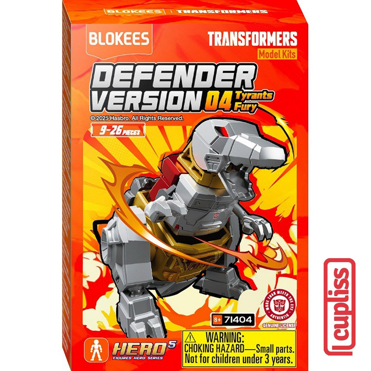 BLOKEES 71404 Figure Mini Transformers DV-04 Defender Version 04 Tyrants Fury DV04
