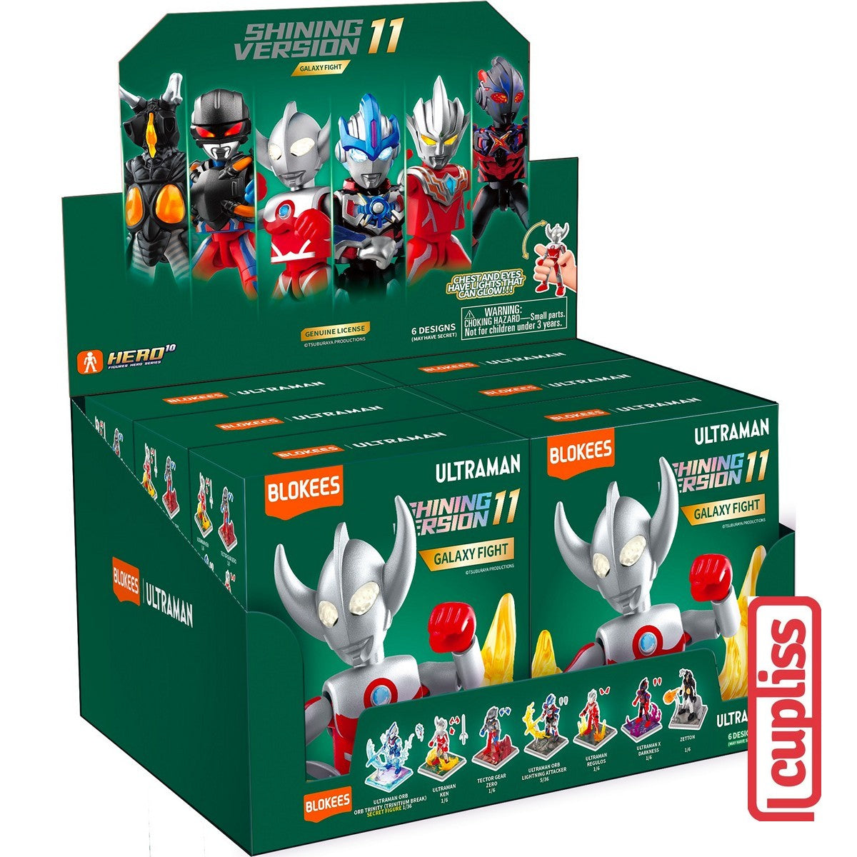 BLOKEES 73211 Figure Ultraman SV-11 Shining Version 11 Galaxy Fight SV11 Box