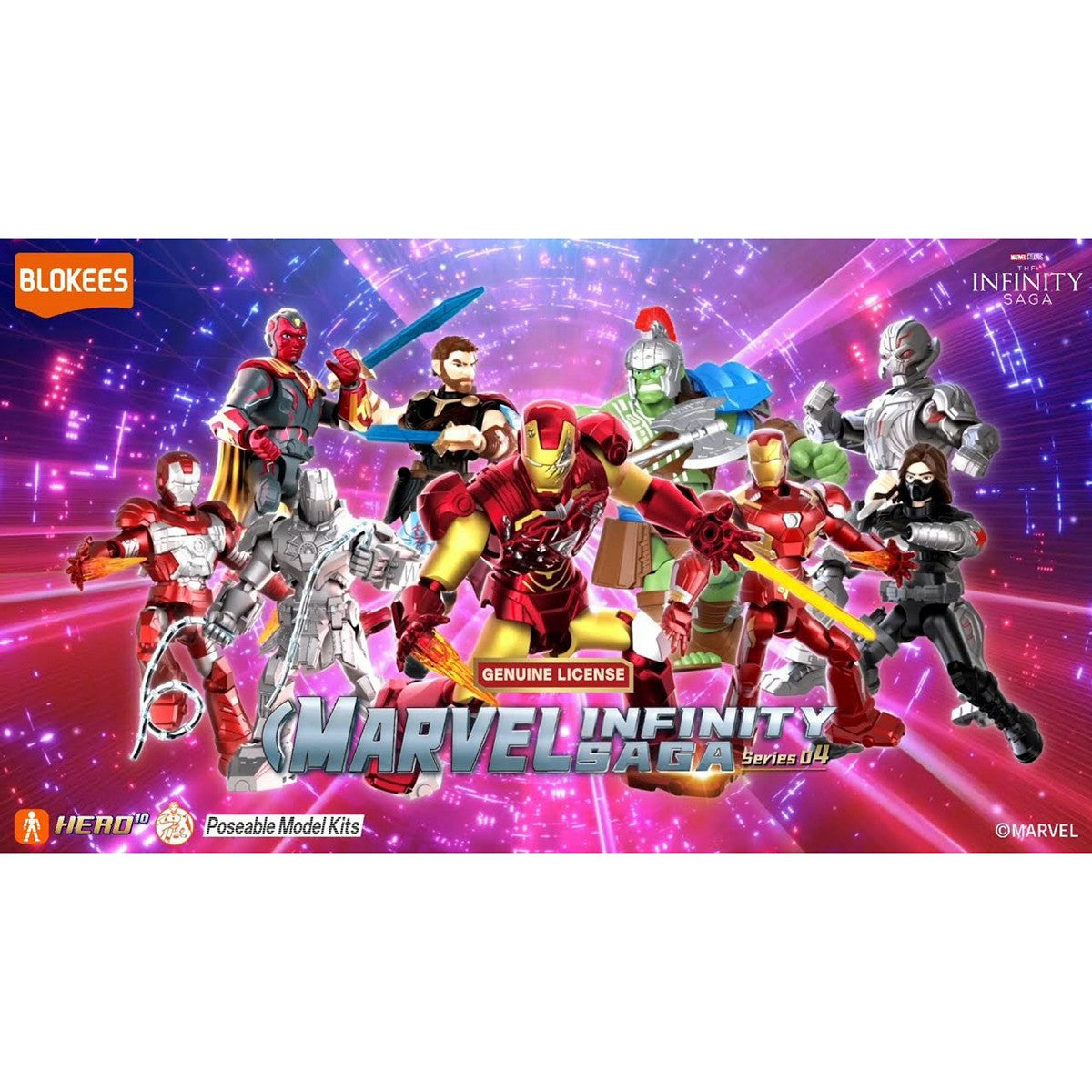BLOKEES 81114 Figure Mini Marvel GV-04 Infinity Saga 04 GV04 Box