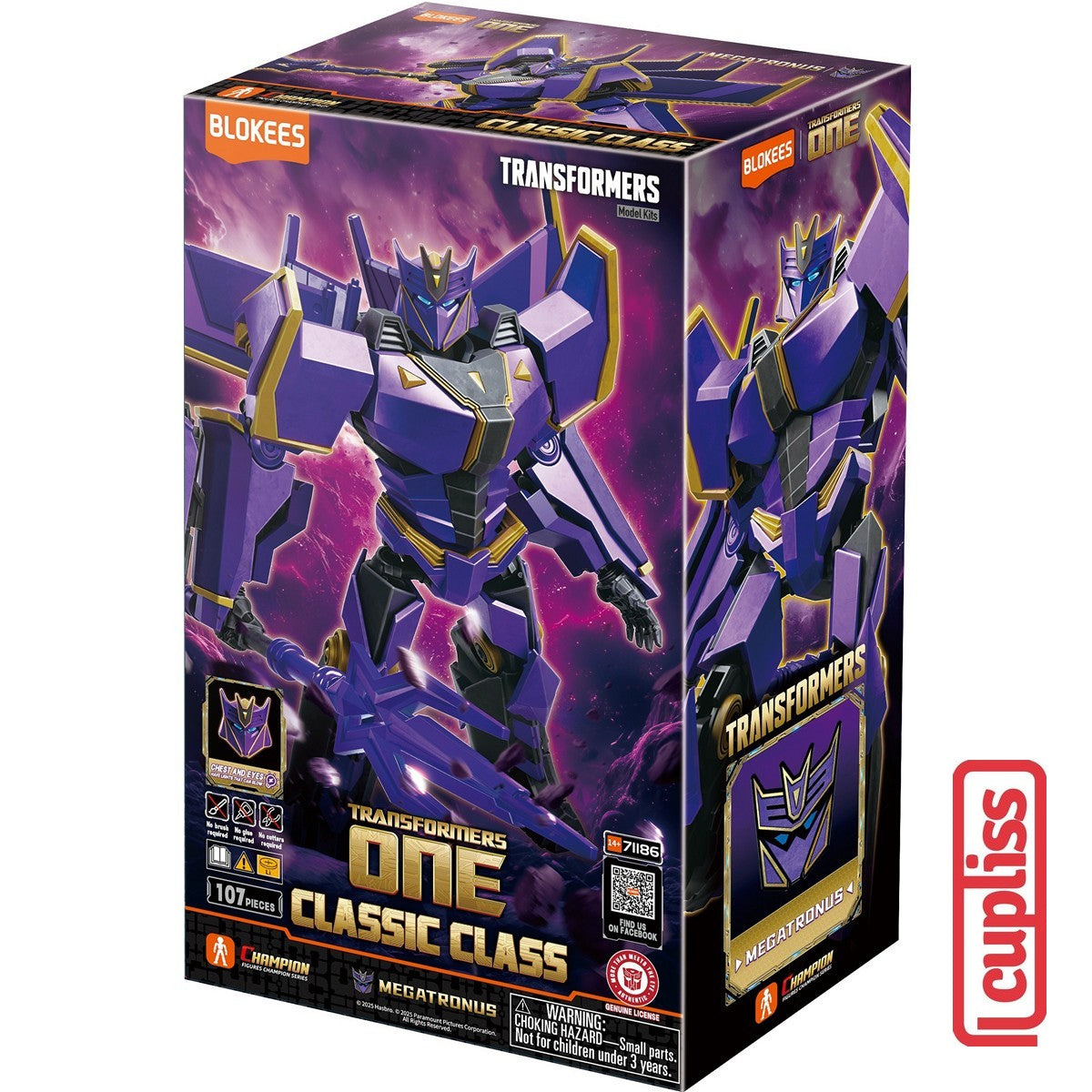 BLOKEES 71186 Figure Transformers Classic Class 20 Megatronus One Movie 8