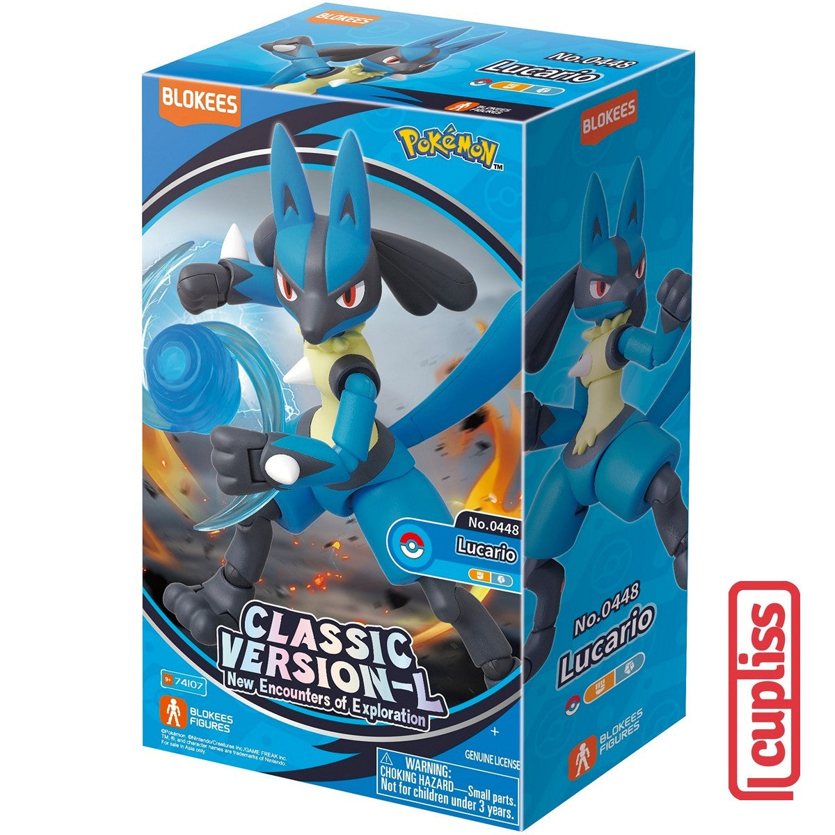 BLOKEES 74107 Figure Pokemon CV-L Classic Version Lucario