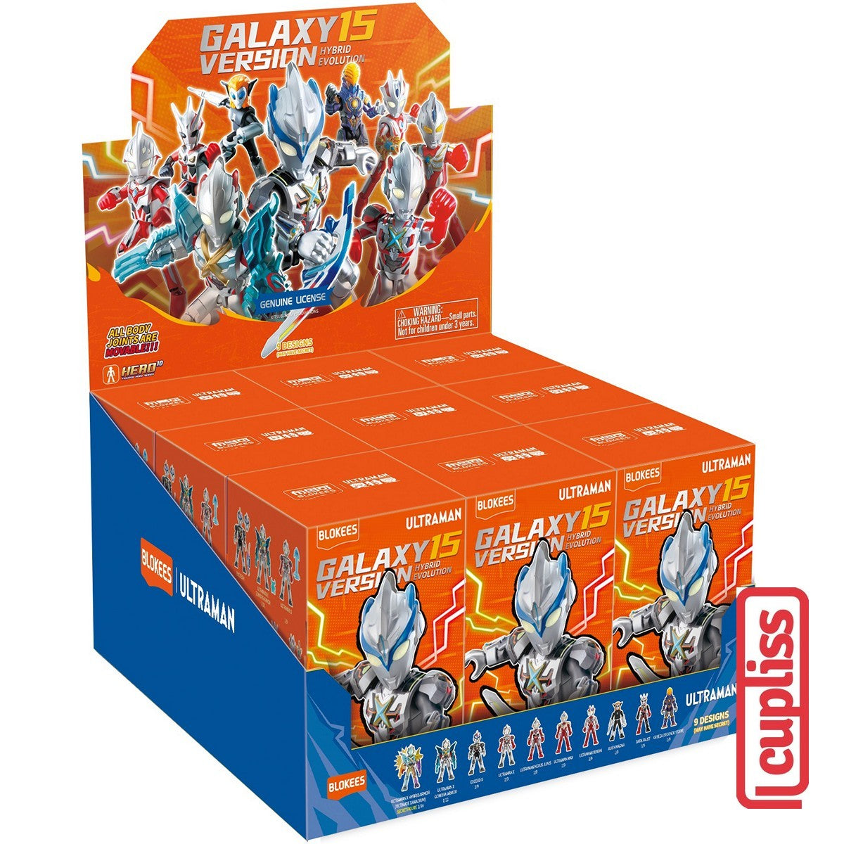 BLOKEES 73115 Figure Mini Ultraman GV-15 Galaxy Version 15 Hybrid Evolution GV15 Box