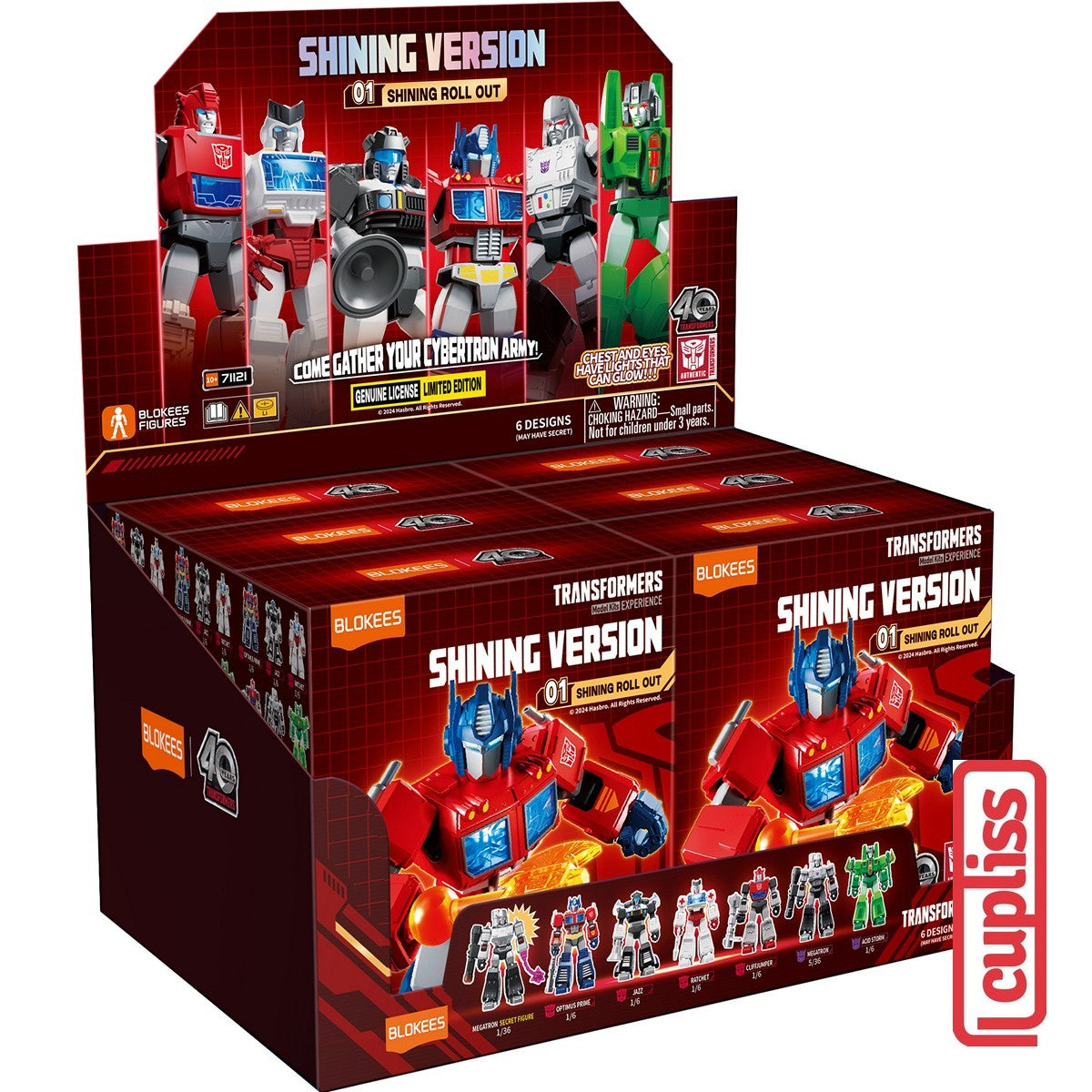 BLOKEES Mini Figures Transformers 71121 SV01 Shining Version SV 02 Roll Out Minifigure Box