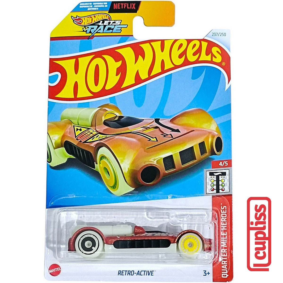 Hot Wheels HW Basic HTB86 Retro-Active Lets Race Netflix Mattel Hotwheels