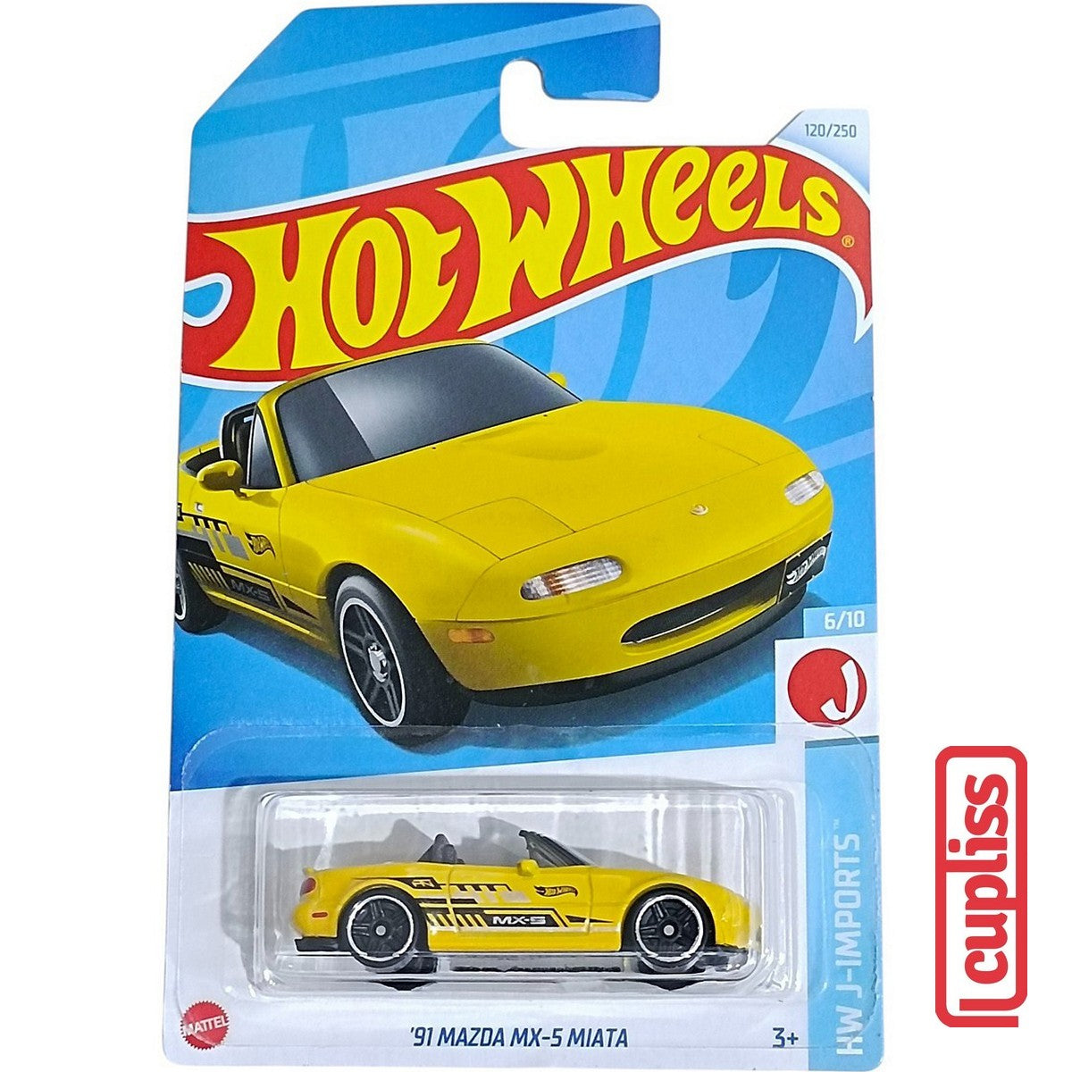 Hot Wheels HW Basic HTD80 91 Mazda MX-5 Miata Mattel Hotwheels