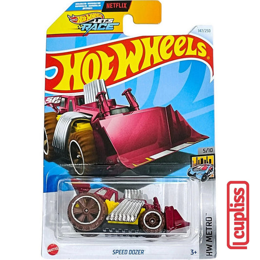 Hot Wheels HW Basic HTF03 Speed Dozer Lets Race Netflix Mattel Hotwheels