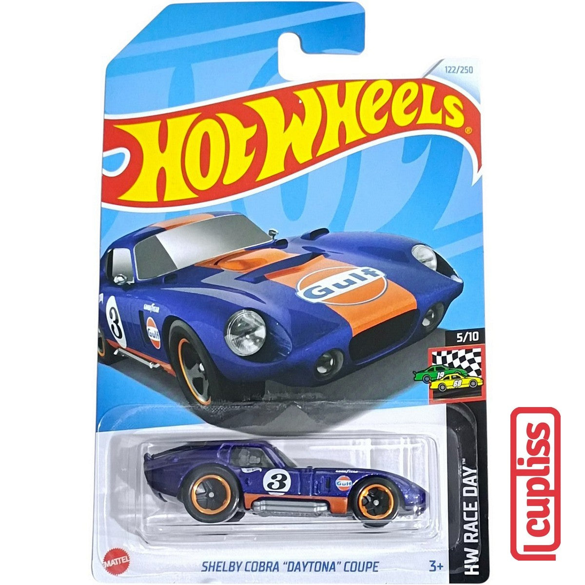 Hot Wheels HW Basic HTF10 Shelby Cobra Daytona Coupe Mattel Hotwheels