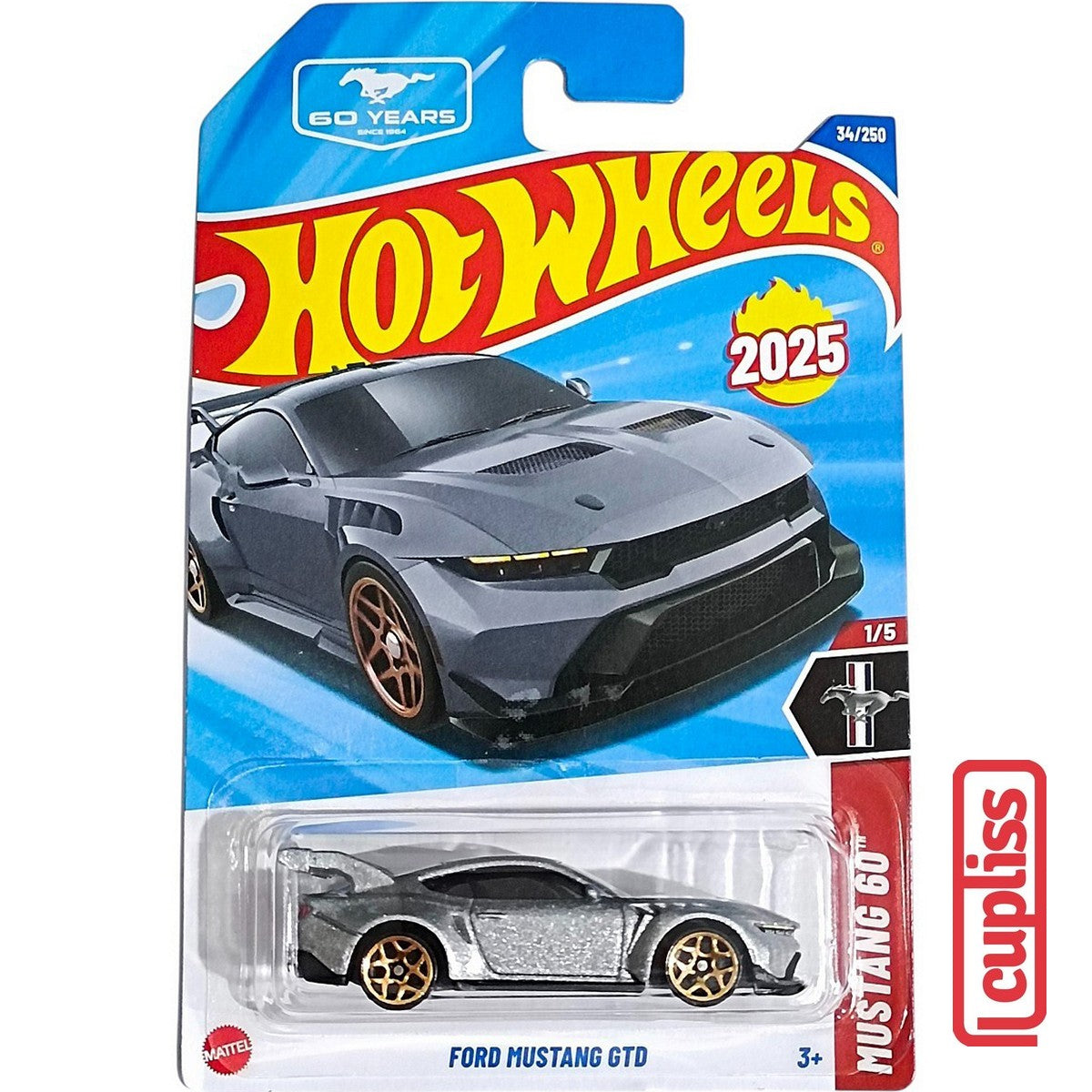 Hot Wheels HW Basic HYW19 Ford Mustang GTD 60 Years Mattel Hotwheels