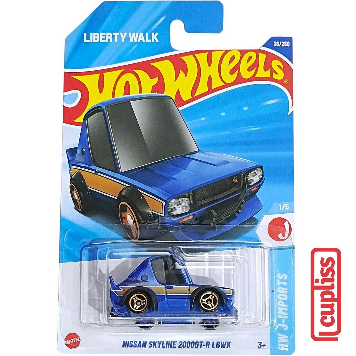 Hot Wheels HW Basic HYX54 Nissan Skyline 2000GT-R Liberty Walk Mattel Hotwheels