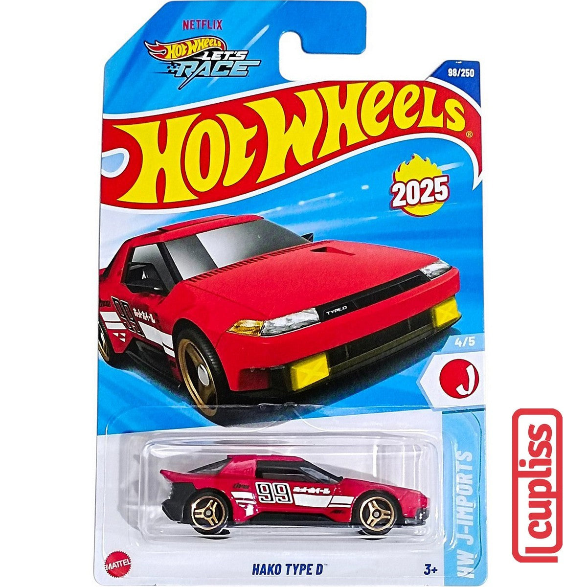 Hot Wheels HW Basic HYX80 Hako Type D Lets Race Netflix Mattel Hotwheels