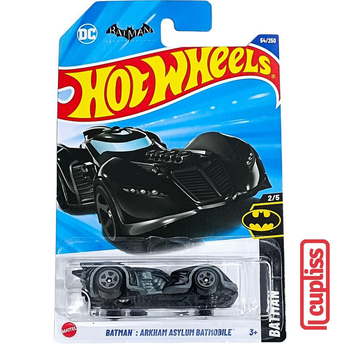 Hot Wheels HW Basic HYX81 Batman Arkham Asylum Batmobile Mattel Hotwheels