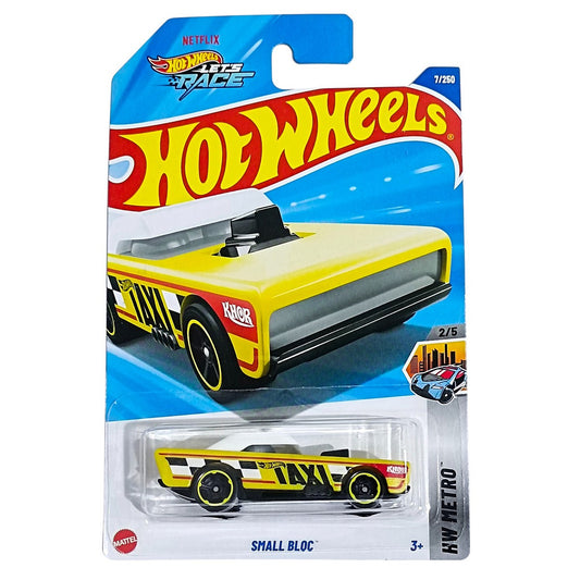 Hot Wheels HW Basic HYW65 Small Bloc Lets Race Netflix Yellow Mattel Hotwheels