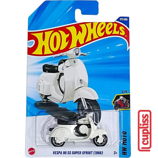 Hot Wheels HW Basic JBB07 Vespa 90 SS Super Sprint (1966) White Mattel Hotwheels