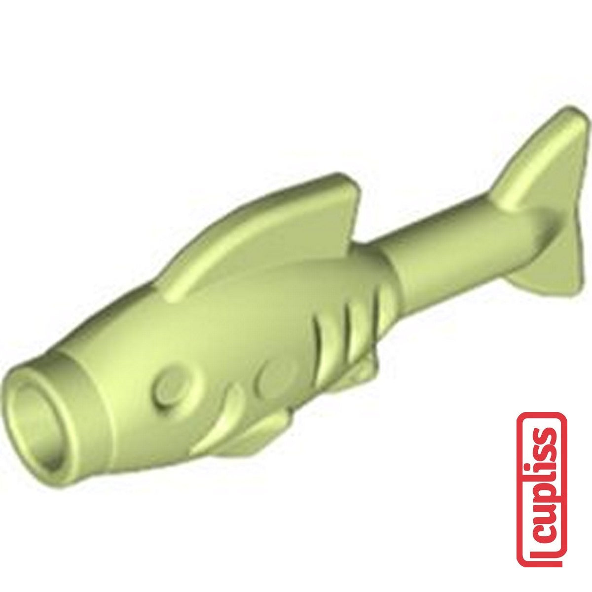 x1 LEGO Parts Animal 6291414 Fish with Knob Spring Yellowish Green 64648