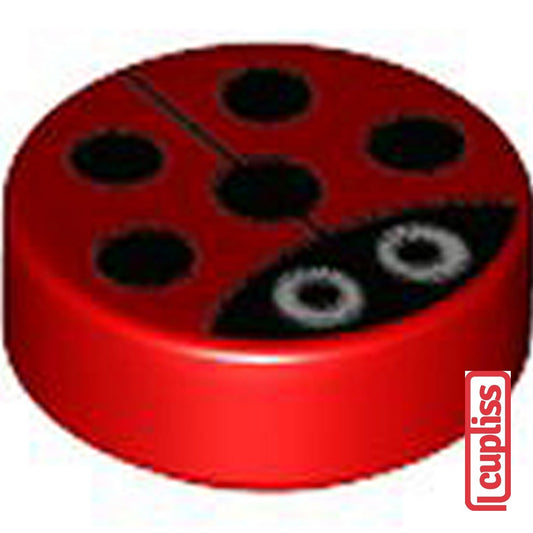 x1 LEGO Parts 6324417 Flat Tile 1x1 Round no 145 Bright Red 72399