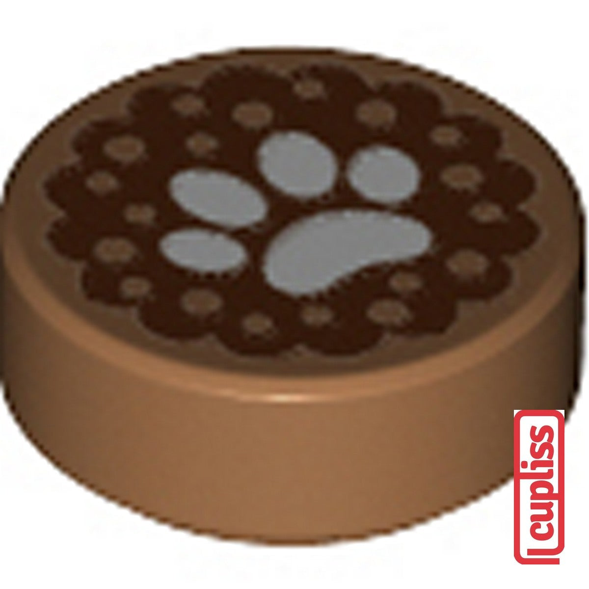 x1 LEGO Parts 6287856 Flat Tile 1x1 Round no 56 Medium Nougat 26819