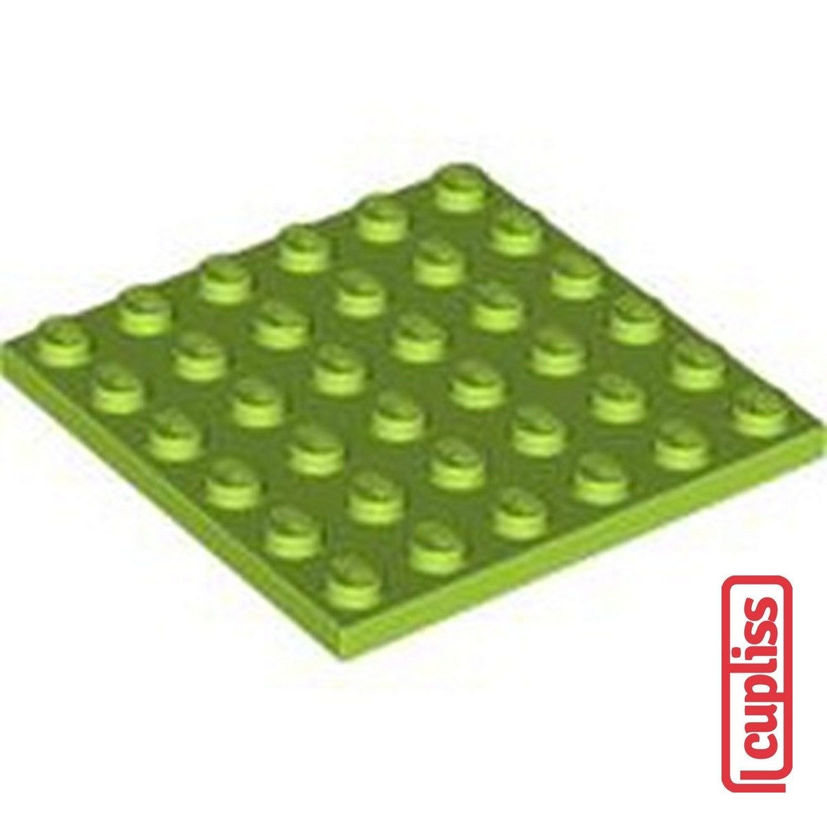 x1 LEGO Parts 4525858 Plate 6x6 Bright Yellowish Green 3958