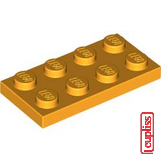 x1 LEGO Parts 6097511 Plate 2x4 Flame Yellowish Orange 3020