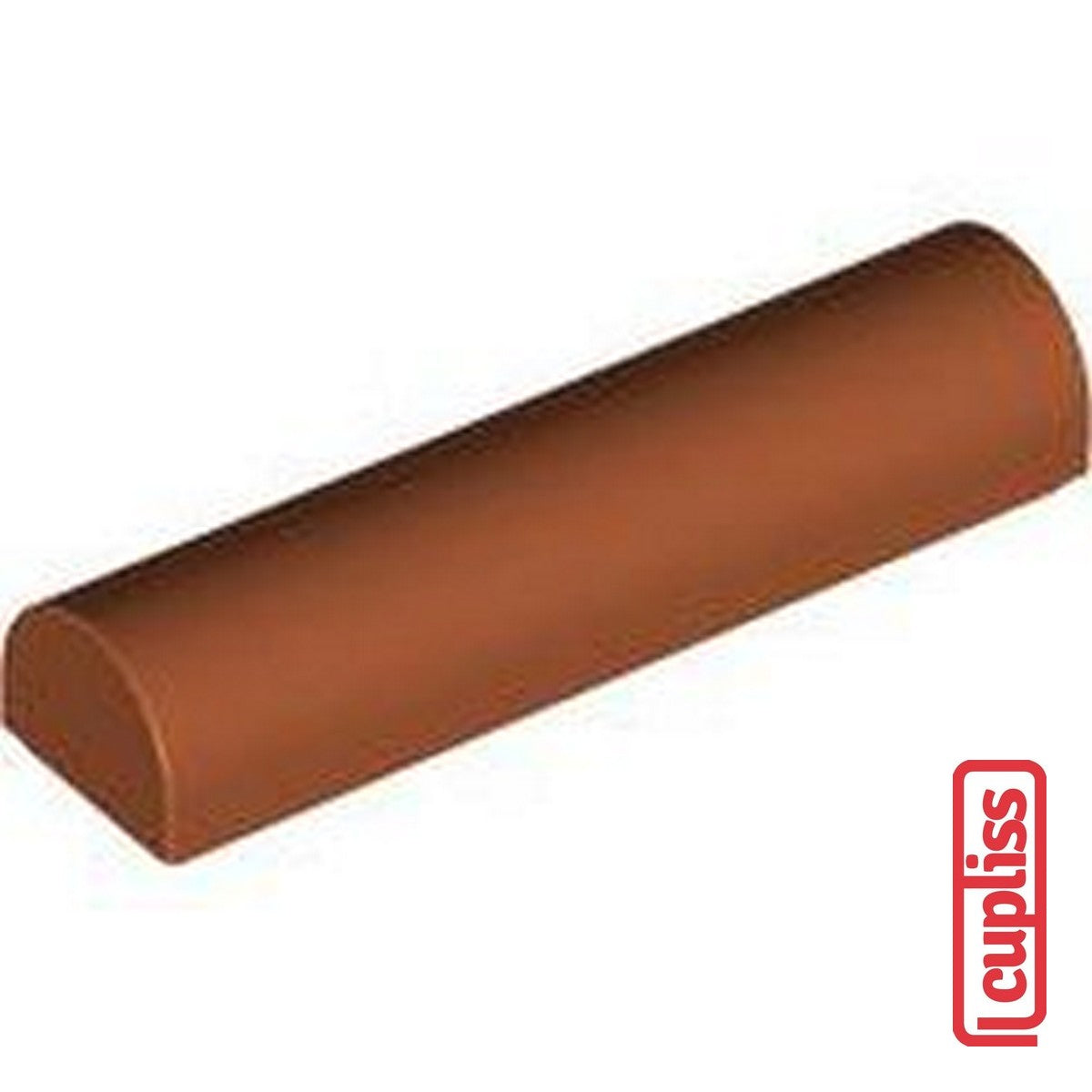 x1 LEGO Parts 6439724 Plate 1x4x0.67 Outside Bow Dark Orange 79756