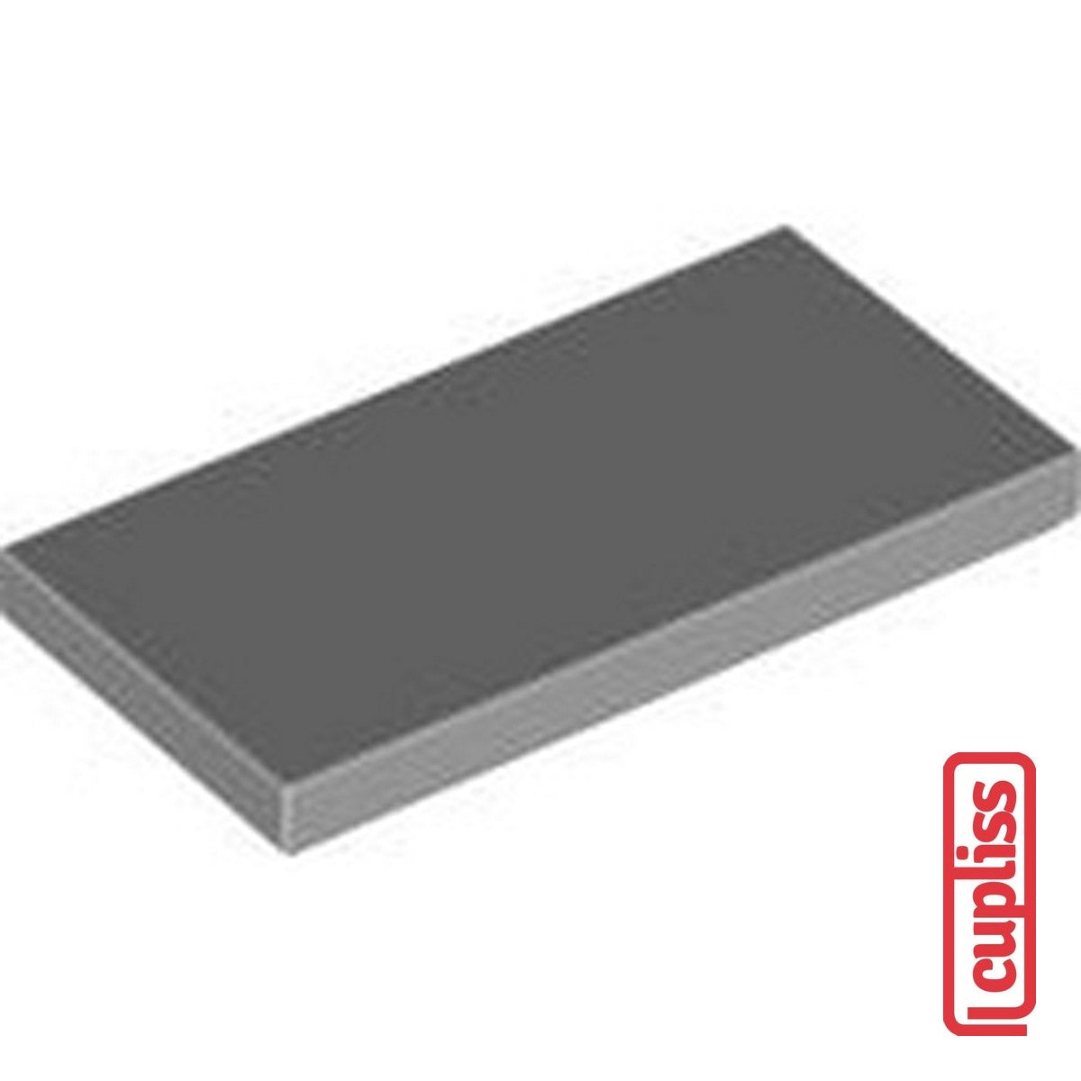 x1 LEGO Parts 4560183 Flat Tile 2x4 Medium Stone Grey 87079