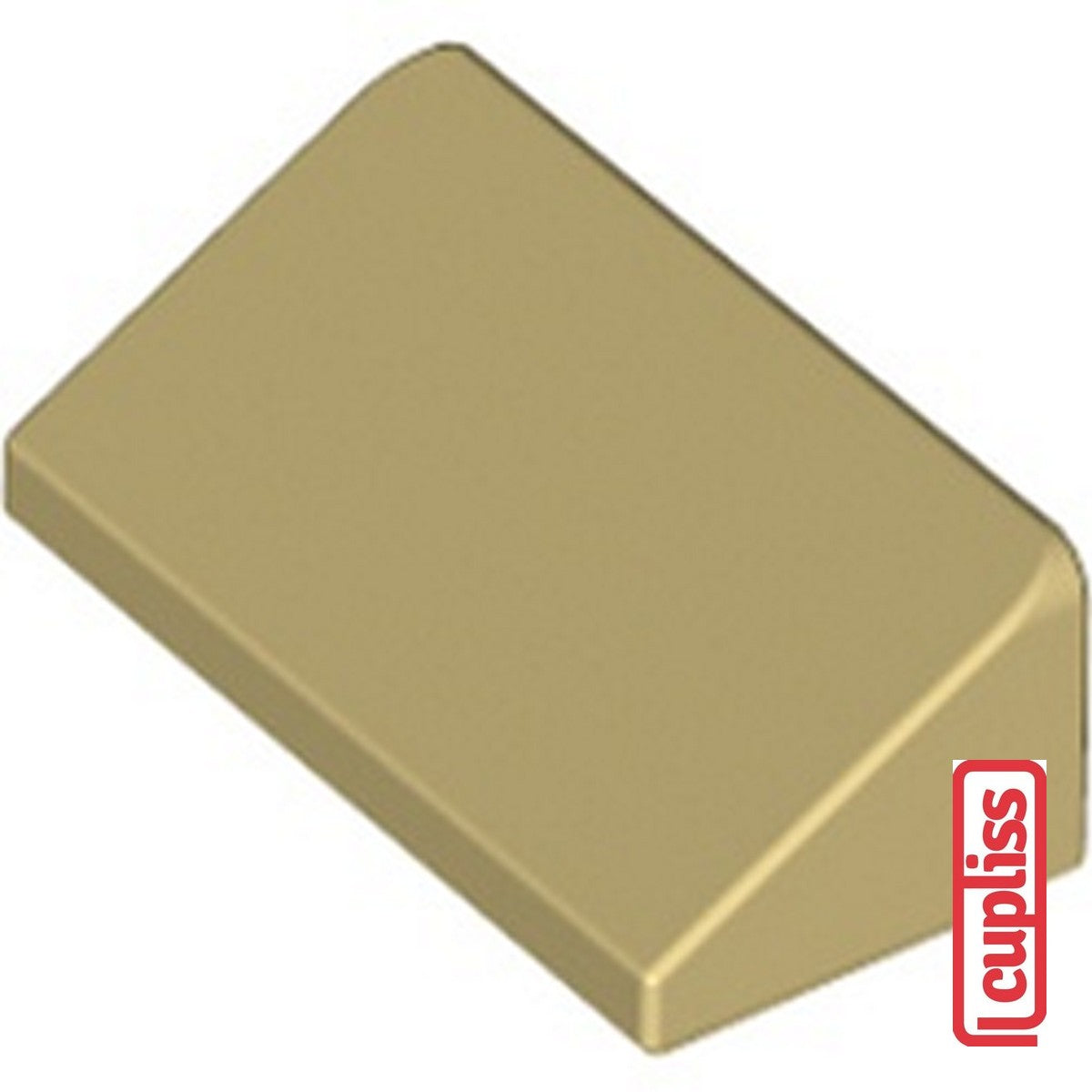 x1 LEGO Parts 4624086 Roof Tile 1x2x0.67 ABS Brick Yellow 85984