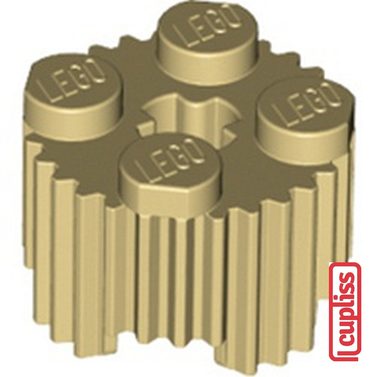 x1 LEGO Parts 4650647 Profile Brick 15.83 with Cross Brick Yellow 92947