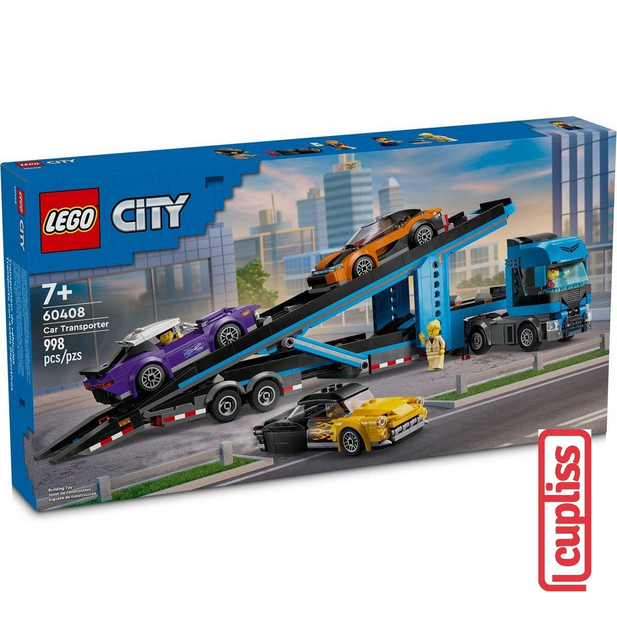 BAD BOX LEGO City 60408 Car Transporter with Sport Car