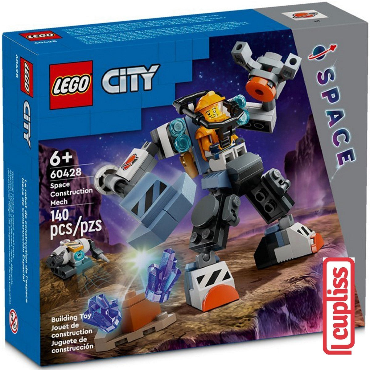 BAD BOX LEGO City 60428 Space Construction Mech