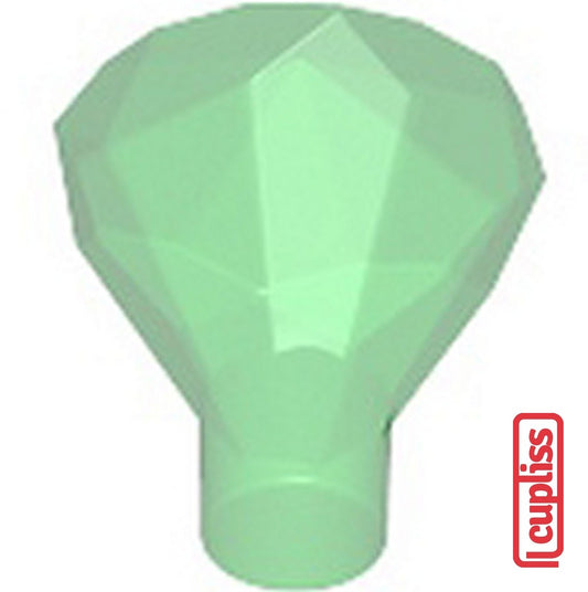 x1 LEGO Parts 6247788 Diamond with Stick Transparent Green 28556
