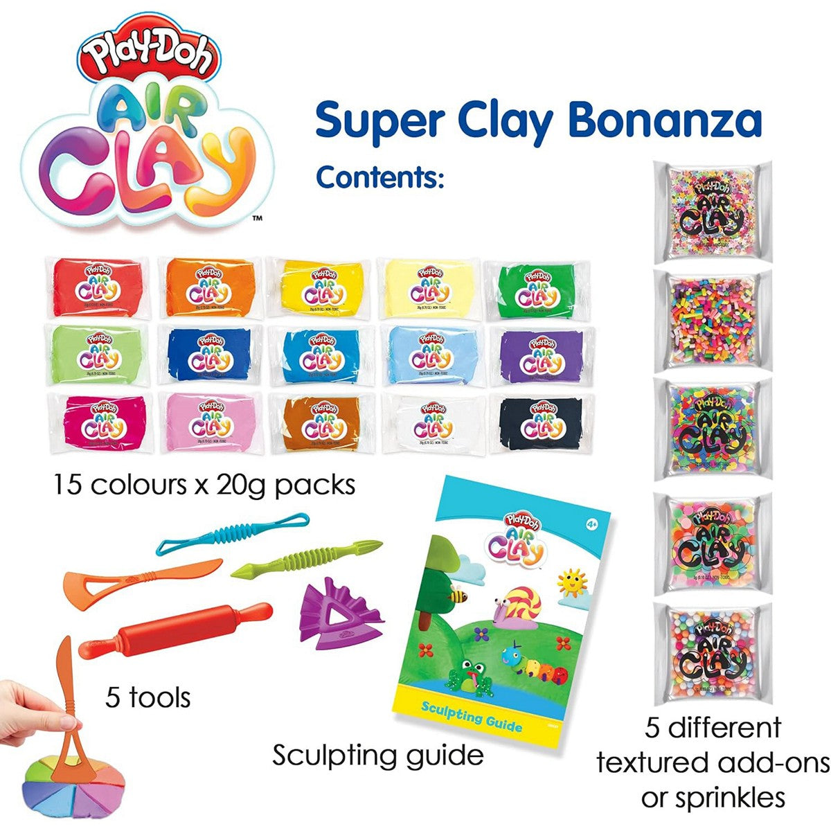 Play Doh Air Clay Super Bonanza Hasbro 9157 Playdoh
