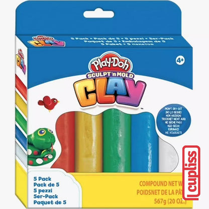 BAD BOX Play Doh Sculpt and Mold Clay 5 pack Hasbro 9126 Playdoh