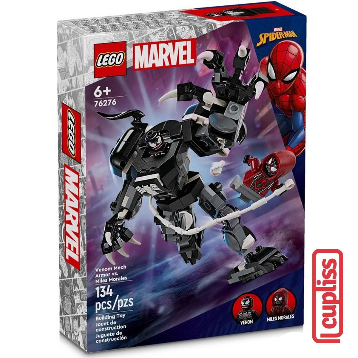 BAD BOX LEGO Superheroes 76276 Venom Mech Armor vs Miles Morales