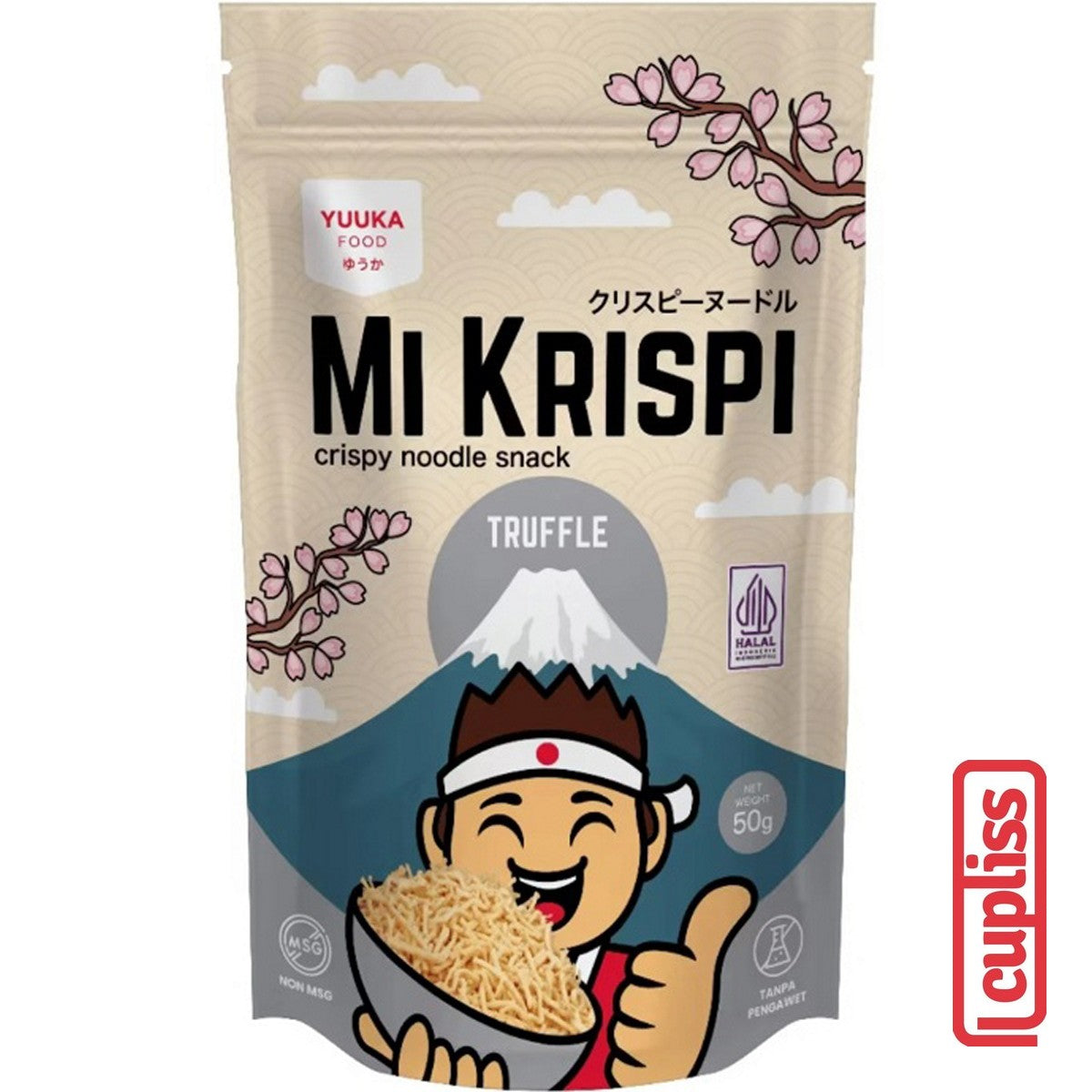 Yuuka Food Mi Krispi 50g Snack Anak Camilan Mie Noodle Kering