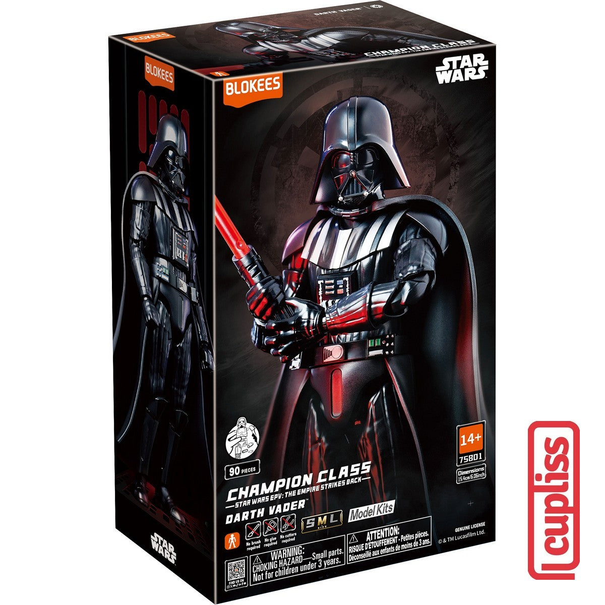 BLOKEES 75801 Figure Star Wars Champion Class CC01 Darth Vader Evergreen Movie