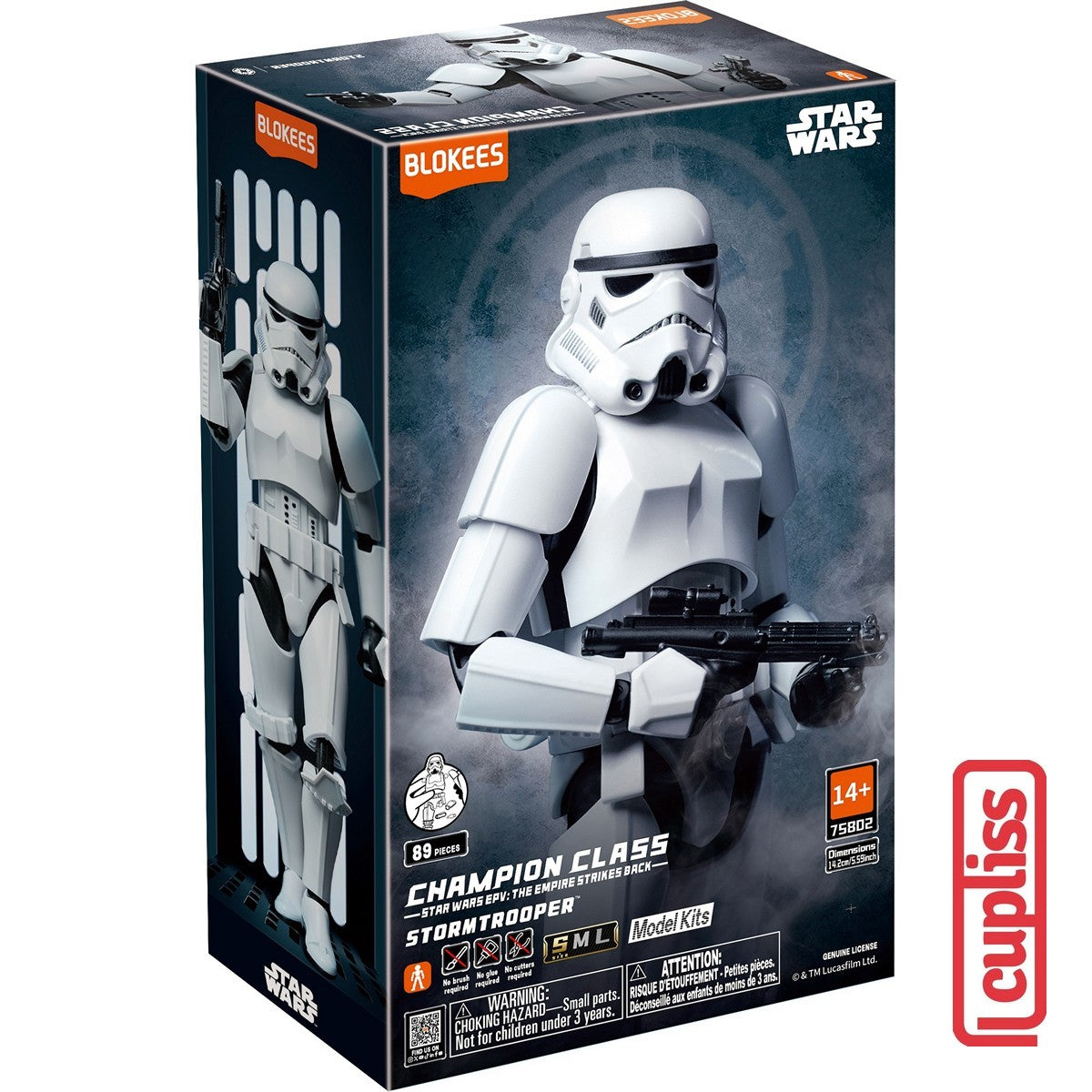 BLOKEES 75802 Figure Star Wars Champion Class CC02 Stormtrooper Evergreen Movie