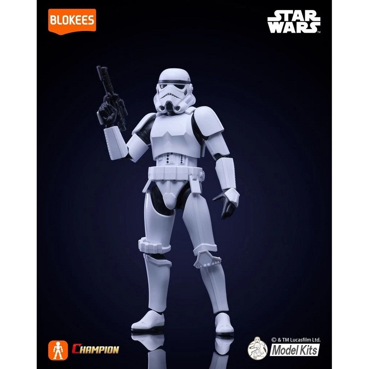 BLOKEES 75802 Figure Star Wars Champion Class CC02 Stormtrooper Evergreen Movie