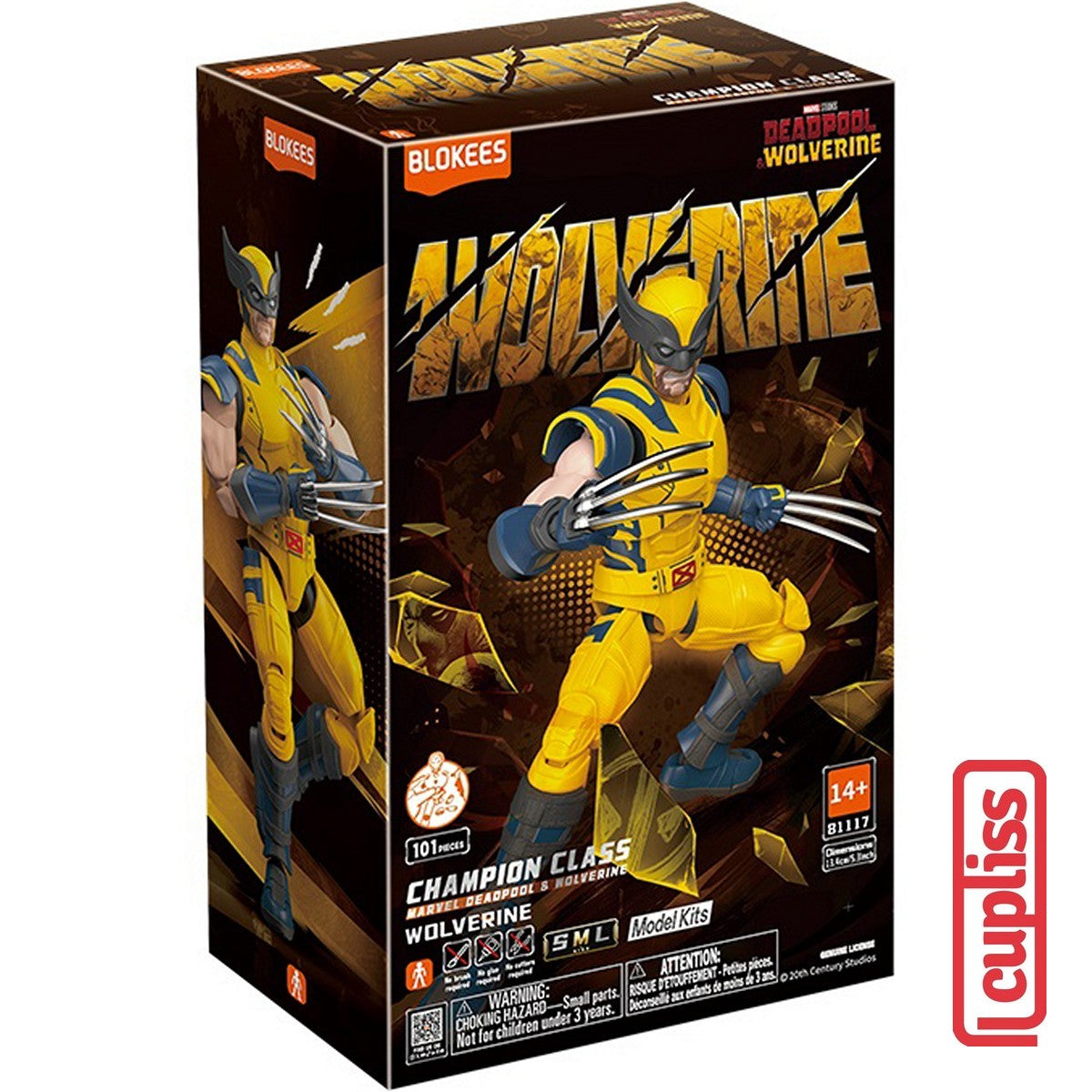 BLOKEES 81117 Figure Marvel Hero Champion Class CC05 Wolverine