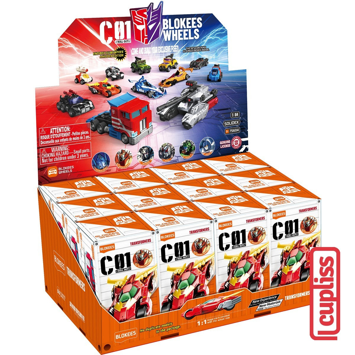 BLOKEES 75604 Figure Mini Wheels C-01 Transformers Version 01 Auto Prime C01 Box