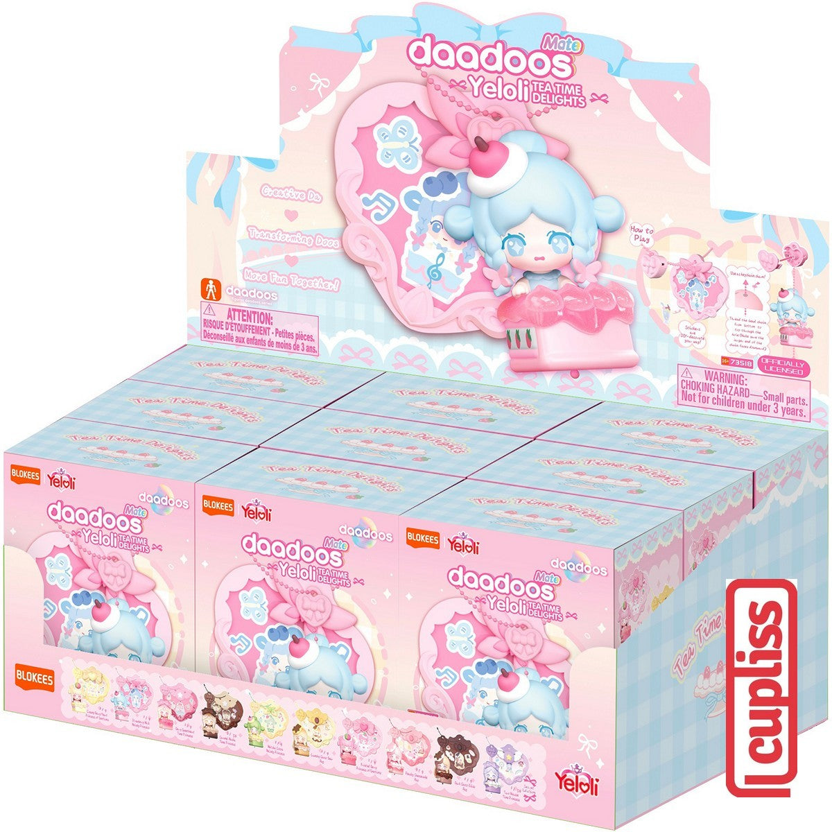 BLOKEES 73518 Figure Mini Yeloli Mate Version Tea Time Delights Princess Keychain Box