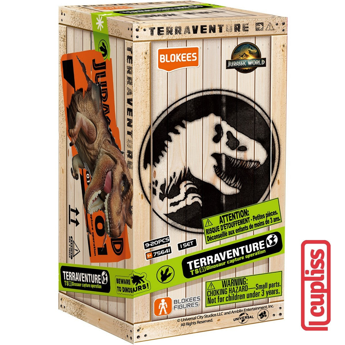 BLOKEES 75641 Figure Mini Jurassic TS-01 Terraventure Version 01 Dinosaur Capture Operation TS01